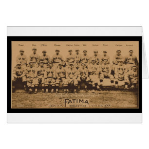 Tabak-Karten-Druck 1913 Boston Red Sox Fatima