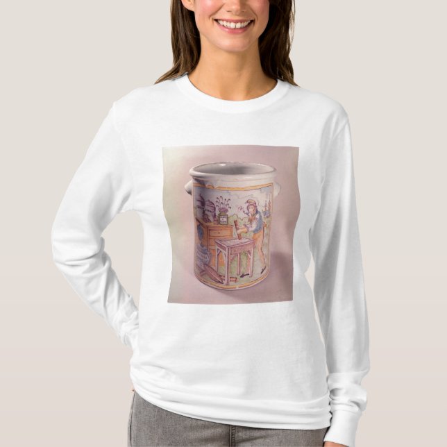 Tabaktopf, der einen Tabakwarenhändler darstellt T-Shirt (Vorderseite)