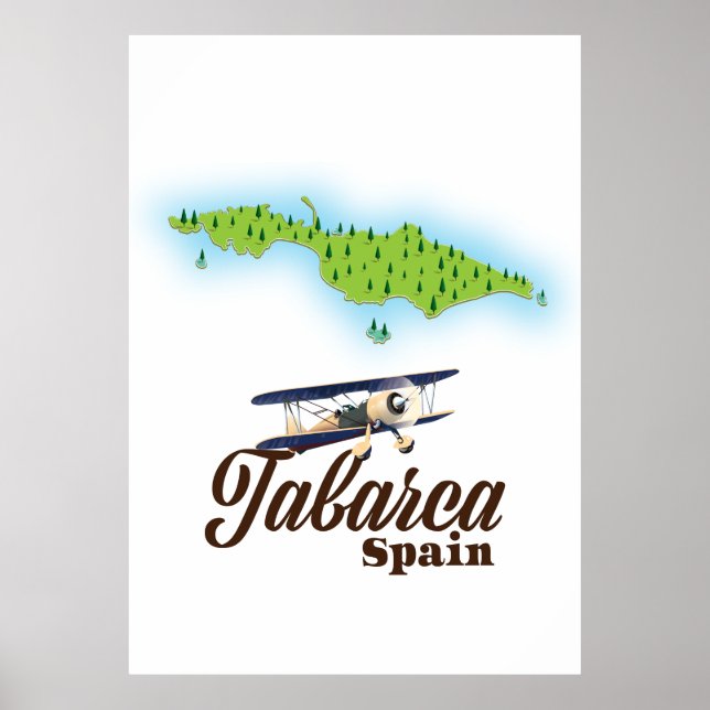 Tabarca Spanien Schöne Karte Poster (Vorne)