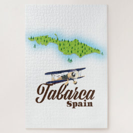 Tabarca Spanien Schöne Karte Puzzle