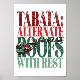 TABATA Fun Weihnachtsversion der Fitness Poster