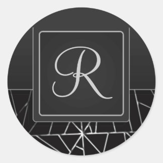 Tabbed Initial Umschlag Aufkleber