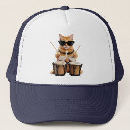 Tabby Bongos Baseball Hat Truckerkappe