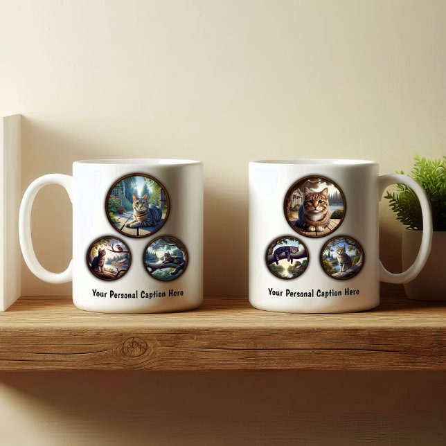 Tabby Cat 6-Image Coffee Tasse Design (Von Creator hochgeladen)