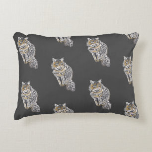 Tabby Cat Accent Pillow Dekokissen