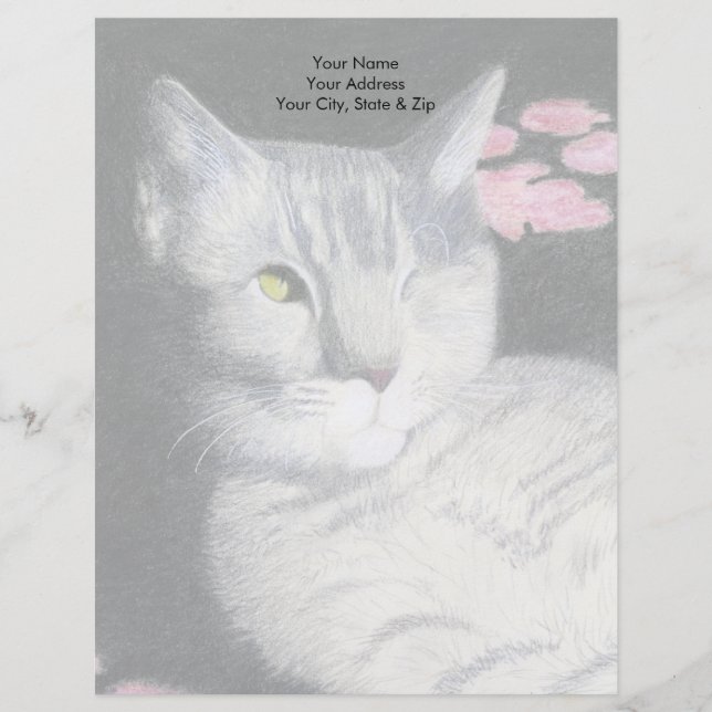 Tabby Cat Briefkopf (Vorderseite)