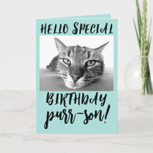 TABBY CAT GEBURTSTAG GREETING CARDS KARTE