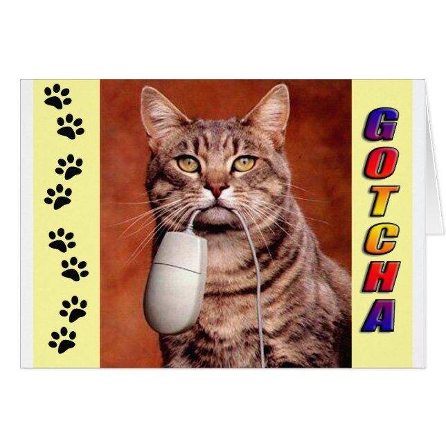 Tabby Cat Gotcha (Vorderseite (Horizontal))