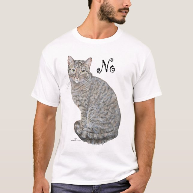 Tabby Cat ist nicht geöffnet T-Shirt (Vorderseite)