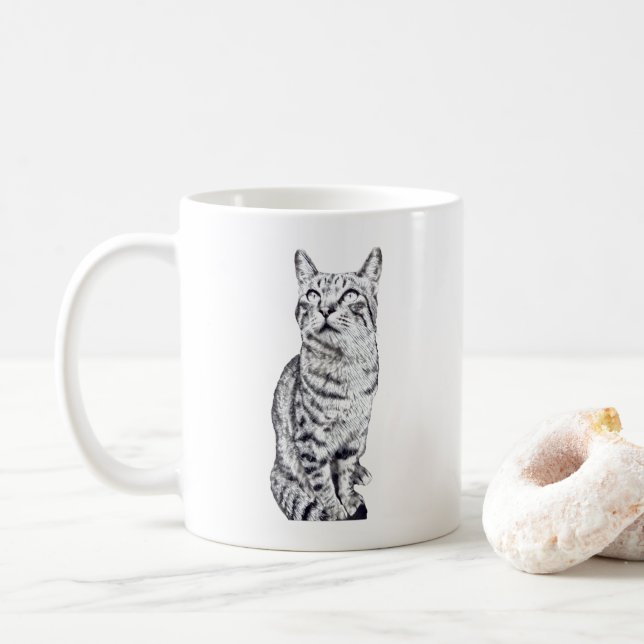 tabby cat kaffeetasse (Mit Donut)