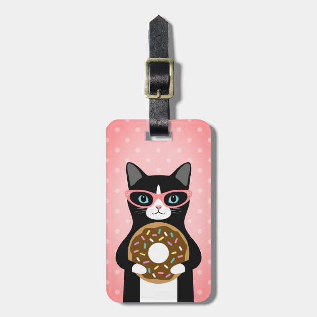 Tabby Cat Luggage Tags Gepäckanhänger (Vorderseite vertikal)