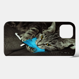Tabby Cat mit Feather von Shirley Taylor Case-Mate iPhone Hülle