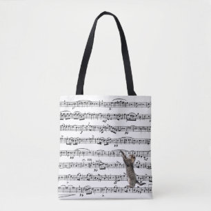 Tabby Cat On Sheet Music