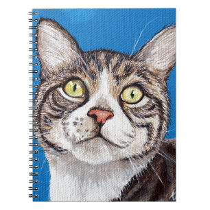 Tabby Cat Painting Notizblock