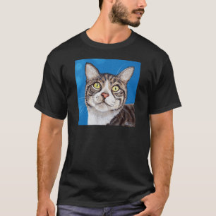 Tabby Cat Painting T-Shirt