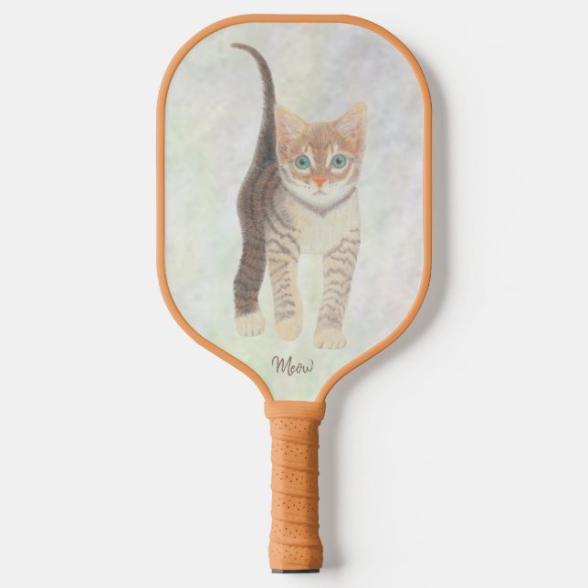 Tabby Cat Pickleball Paddle (Vorderseite)