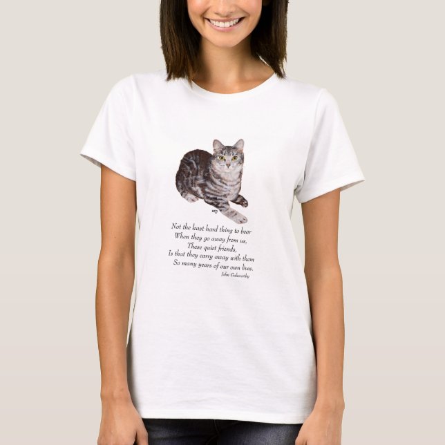 Tabby Cat Rainbow Bridge T-Shirt (Vorderseite)