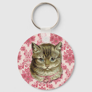 Tabby cat schlüsselanhänger