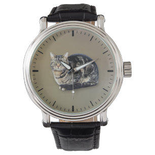 Tabby Cat Sitting Armbanduhr