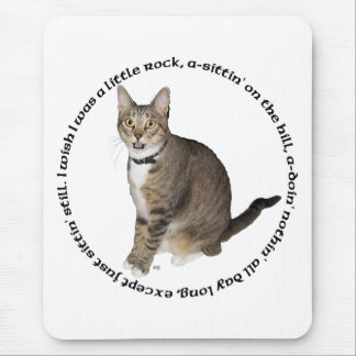 Tabby Cat Wish Mousepad