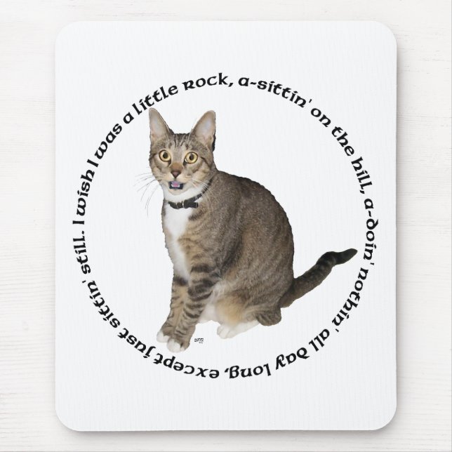 Tabby Cat Wish Mousepad (Vorne)