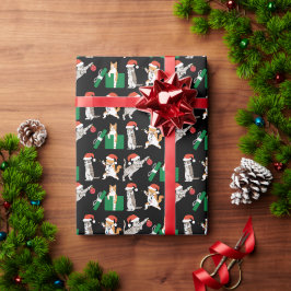 Tabby Cats Dekorieren Funny Albern Black Christmas Geschenkpapier