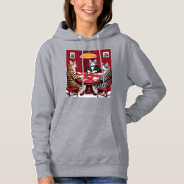 Tabby Cats Poker spielen Hoodie