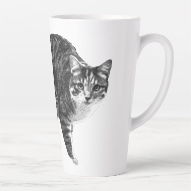 Tabby Glow von Winter Window Milchtasse (Rechts)