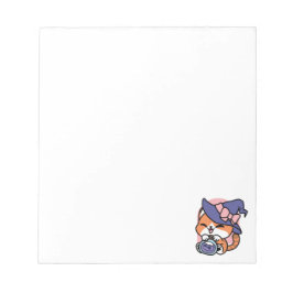 Tabby Hexenbrauen – Süßes Halloween-Katzendesign Notizblock