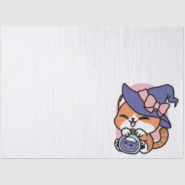 Tabby Hexenbrauen – Süßes Halloween-Katzendesign Seidenpapier