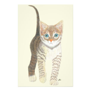 Tabby-Kätzchen 24x36 Poster
