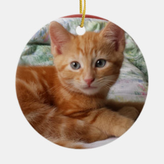 Tabby-Kätzchen Keramikornament