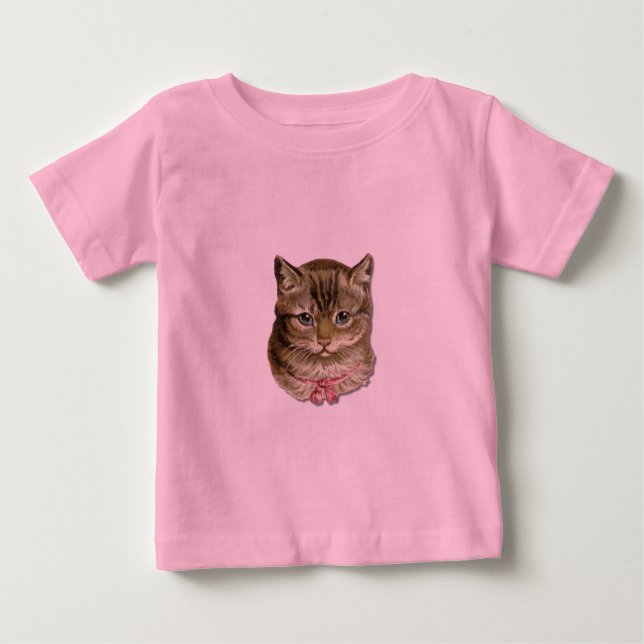 Tabby-Katze Baby T-shirt (Vorderseite)