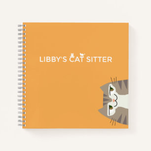 Tabby-Katze-Hüterservice Notizbuch