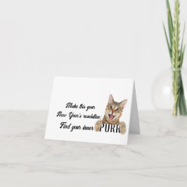 Tabby-Katze Karte