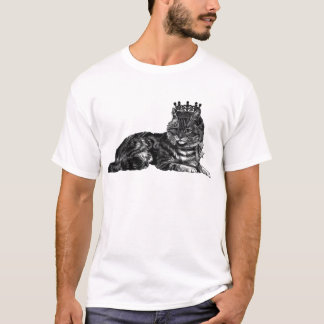 Tabby-Katze mit Krone T-Shirt