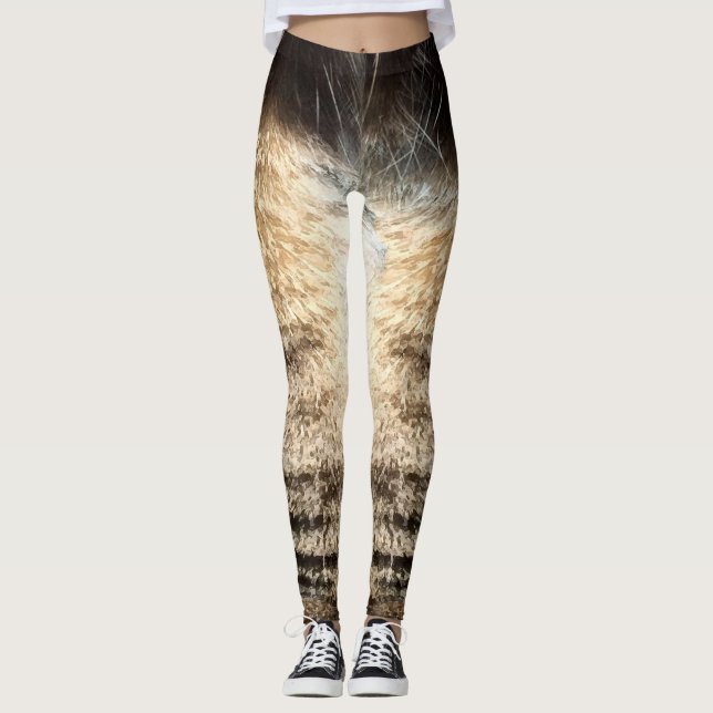 Tabby-Katzen-Leggings Leggings (Vorderseite)