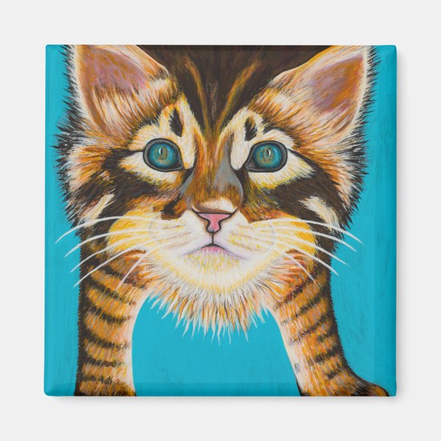Tabby Kitten Magnet (Vorne)