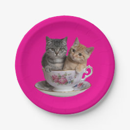 Tabby Kitten Paper Plate Pappteller