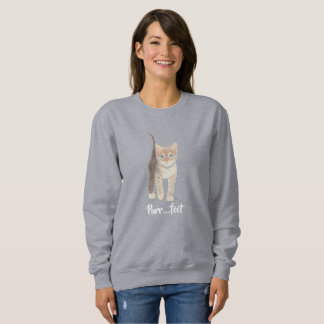 Tabby Kitten Women's Tri-Blend Sweatshirt