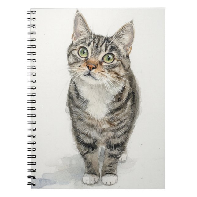 Tabby Muse Spiral Notebook Notizblock (Vorderseite)