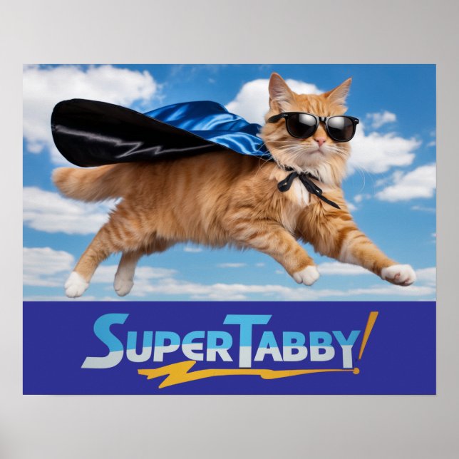Tabby Superhero Poster (Vorne)