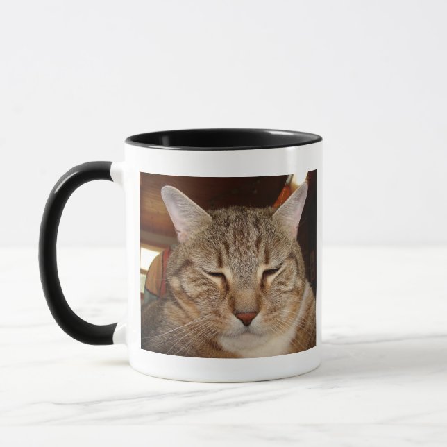 Tabby Tiger Cat Tasse (Links)