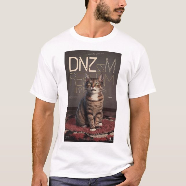 "Tabby Treasure: Custom Pet Portrait in Oil" T-Shirt (Vorderseite)
