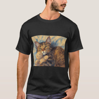 Tabbykatze und Teddy T-Shirt