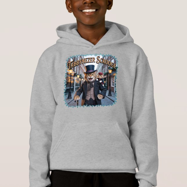 Tabbynezer Scrooge Illustration – Tabby Scrooge Hoodie (Vorderseite)