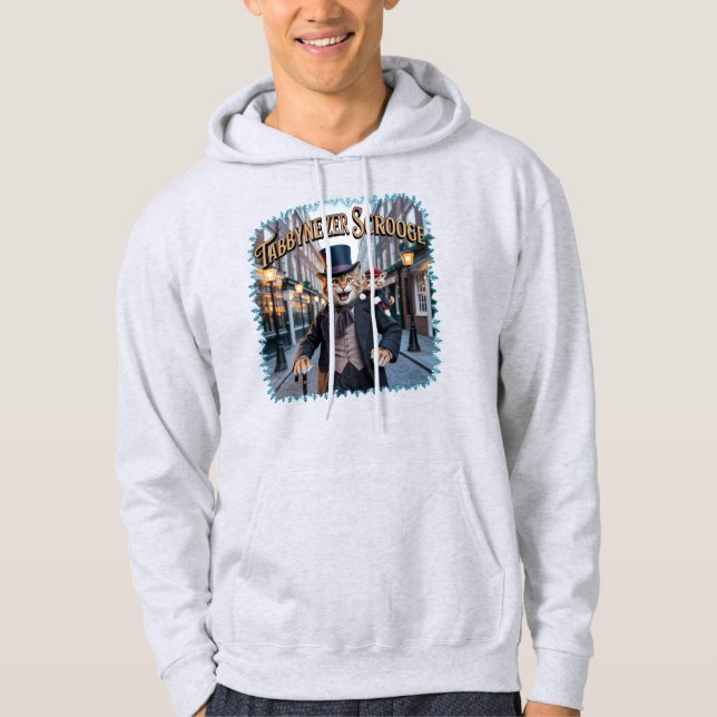 Tabbynezer Scrooge Illustration – Tabby Scrooge Hoodie (Vorderseite)