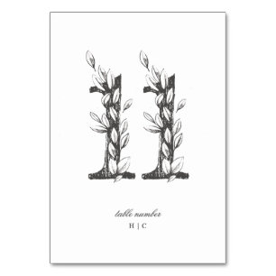 Tabelle 11 Schöne blumengezeichnete Traubenkleider Tischnummer