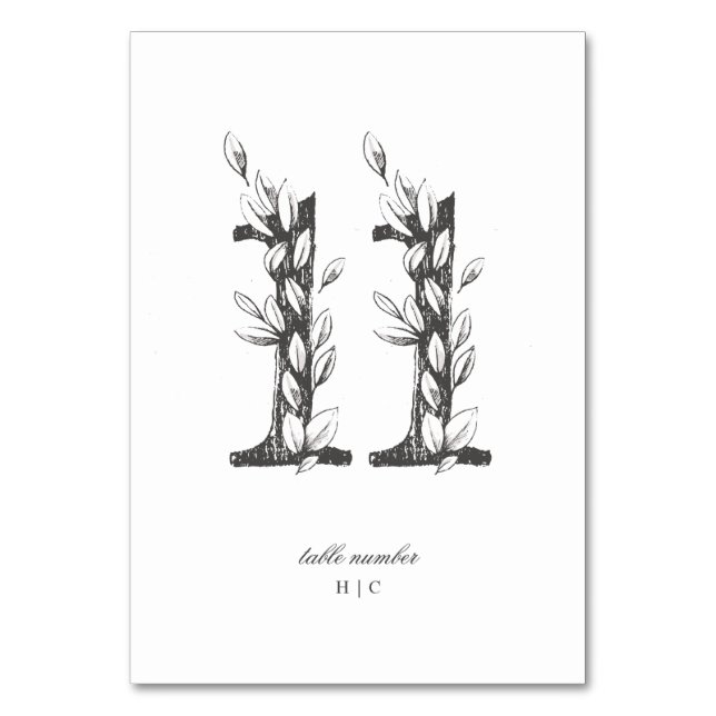 Tabelle 11 Schöne blumengezeichnete Traubenkleider Tischnummer (Vorderseite)