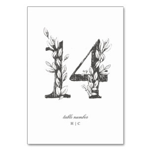 Tabelle 14 Schöne blumengezeichnete Traubenkleider Tischnummer